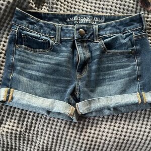 American Eagle Outfitters Dark Blue Jean Shorts